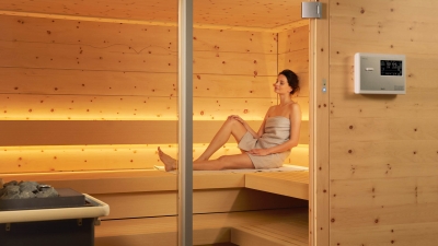 2. Die Sauna ist betriebsbereit und wartet auf Ihren Einsatz.